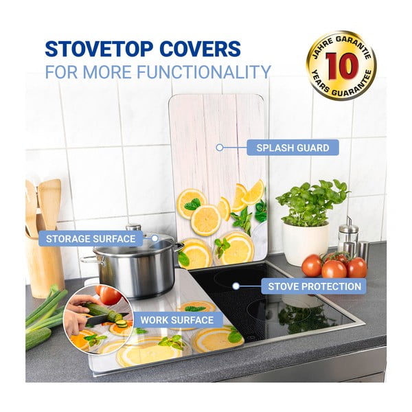 Coprifuoco in vetro temperato in set da 2 52x30 cm Lemons - Wenko-image-3