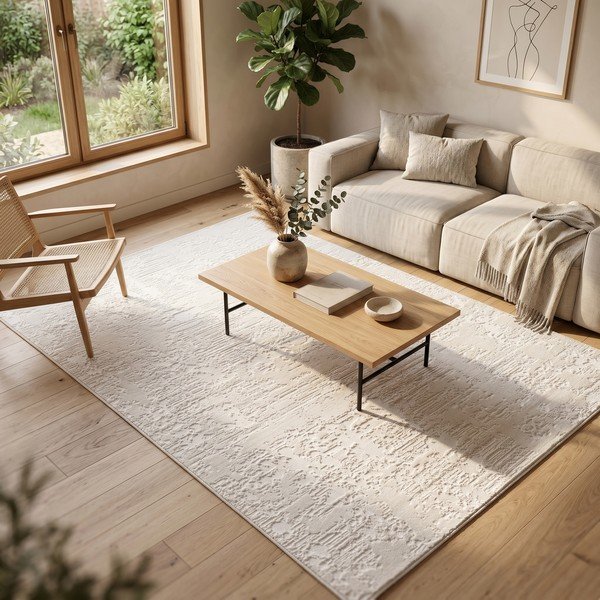 Tappeto crema 160x230 cm Celeste - ESTE-image-1