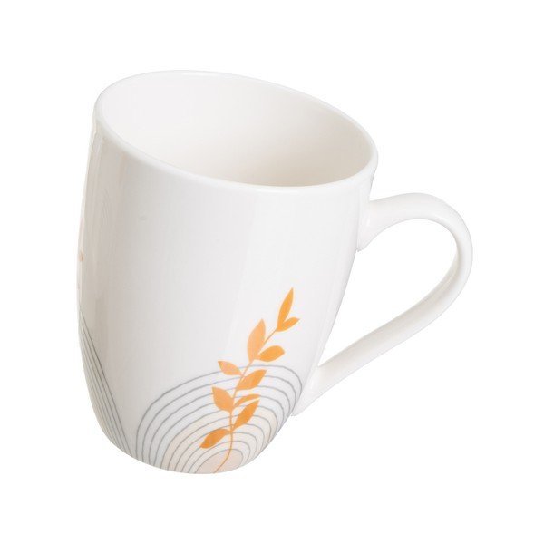 Set di 4 tazze in gres bianco da 350 ml Sunset - Casa Selección-image-4