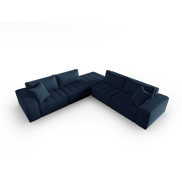 Divano angolare blu Mike - Micadoni Home-image-2