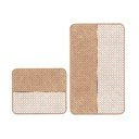 Tappeti da bagno beige in set da 2 100x60 cm - Minimalist Home World