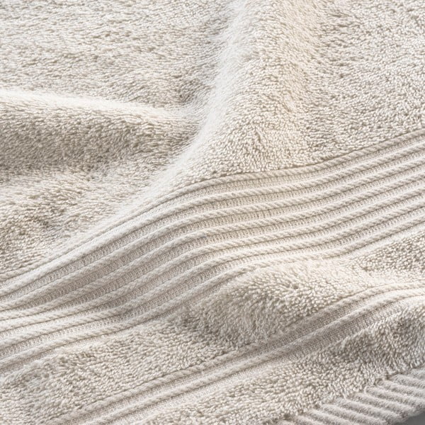 Asciugamano tipo terry beige in cotone 50x90 cm Tendresse – douceur d'intérieur-image-2