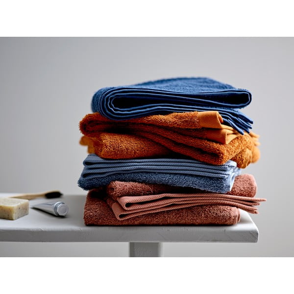 Asciugamano arancione in spugna di cotone Clay, 100 x 50 cm Comfort Organic - Södahl-image-2