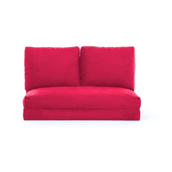 Divano letto rosso-rosa 120 cm Taida - Artie
