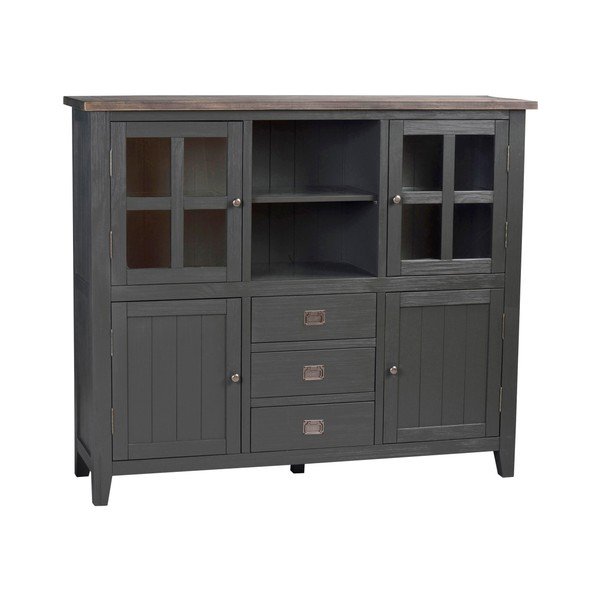 Credenza in legno grigio scuro Nottingham - Rowico
