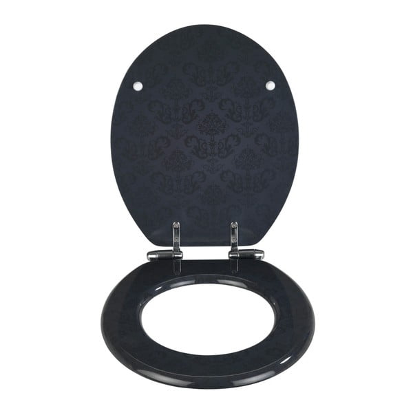 Sedile per wc grigio scuro con chiusura facilitata , 42,5 x 35,5 cm Bellevue - Wenko-image-2