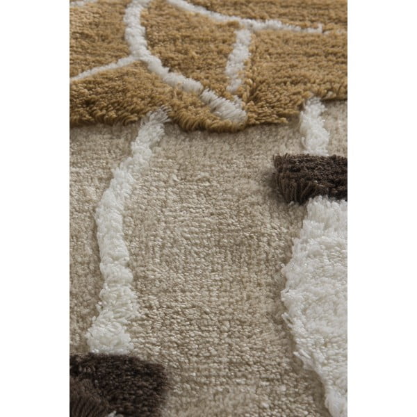 Tappetini da bagno marrone chiaro in set da 3 pezzi 100x60 cm Ruya - Foutastic-image-4