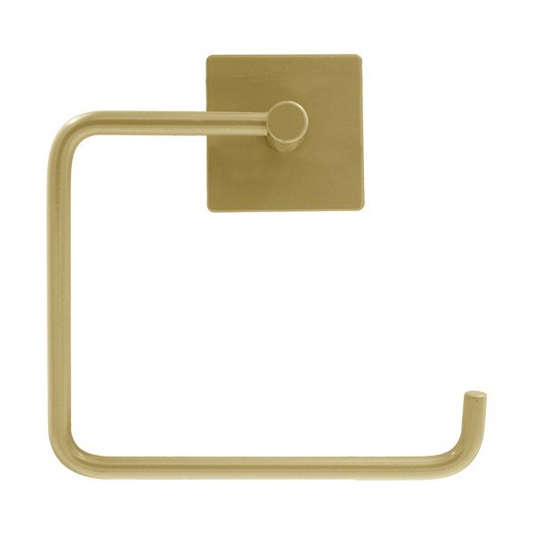 Porta carta igienica senza foratura oro opaco in metallo Fixeo – douceur d'intérieur