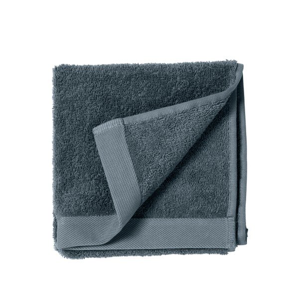 Asciugamano in spugna di cotone blu Cina, 60 x 40 cm Comfort Organic - Södahl-image-2