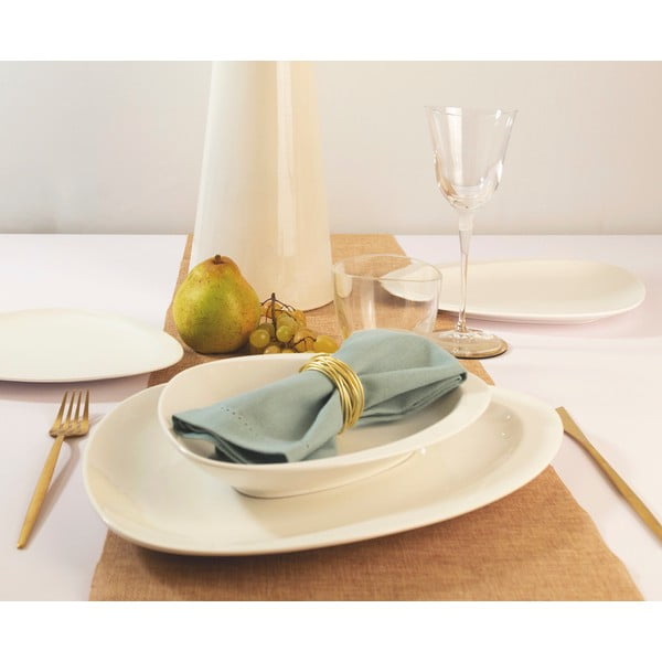 Set di piatti da dolce bianchi in porcellana 6 pz Carrara – Villa Altachiara-image-1