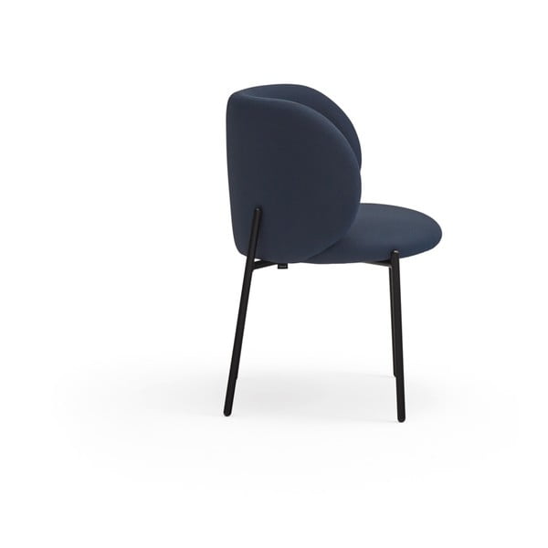 Set di sedie da pranzo blu scuro in imbottito 2 pz Mogi – Teulat-image-3