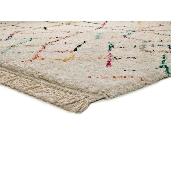 Tappeto bianco e crema Yveline Multi, 80 x 150 cm Yveline Blanco - Universal-image-2