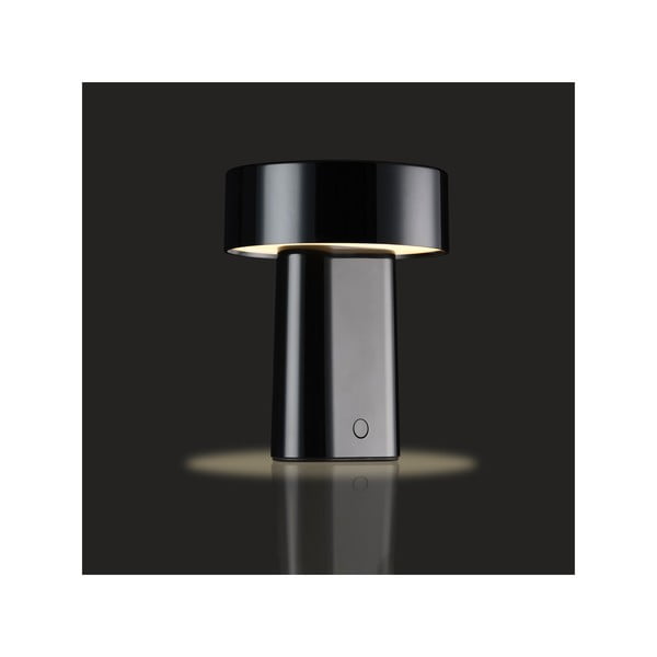 Lampada da tavolo LED nera in plastica (altezza totale 18 cm) Oblong – Zone-image-2