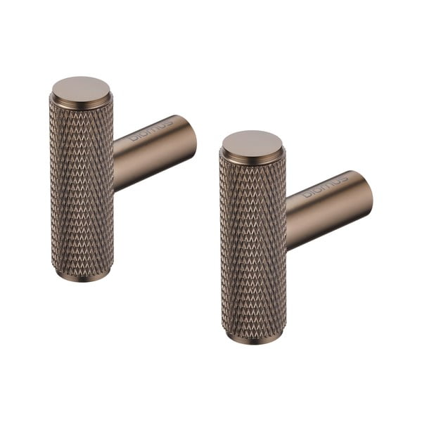 Set di ganci da parete grigi in metallo 2 pz Rof – Blomus