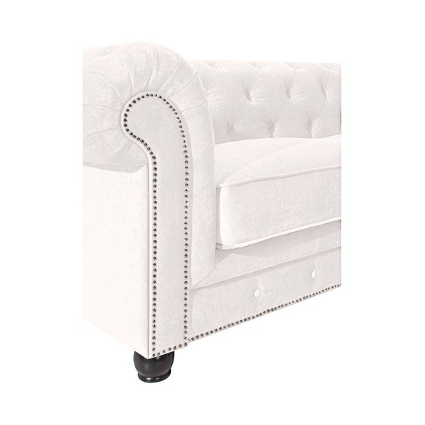 Divano crema Orleans Velvet, 216 cm - Max Winzer-image-2