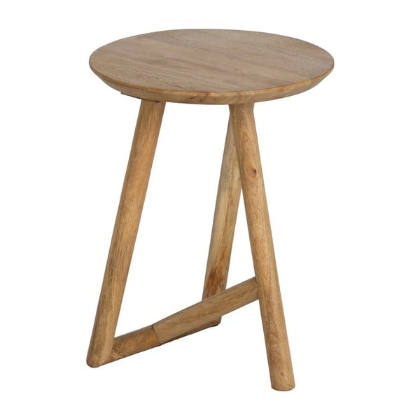 Tavolino rotondo in mango massiccio ø 40 cm Mao – Ixia