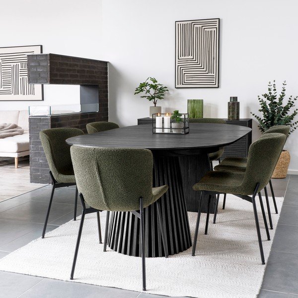 Tavolo da pranzo con effetto rovere allungabile con estensione Osaka – House Nordic-image-1