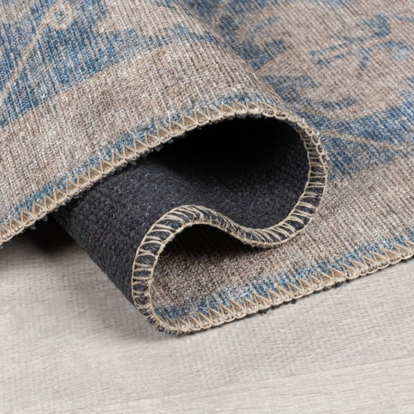 Tappeto blu lavabile 190x290 cm Orelia Global – Flair Rugs-image-2