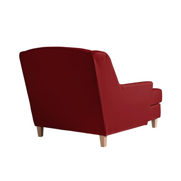 Poltrona lounge in similpelle Judith rossa - Max Winzer-image-4