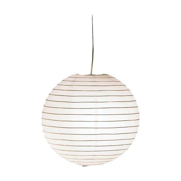 Lampadario bianco con paralume in carta Paper – Trio