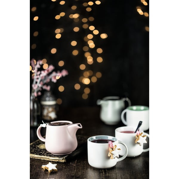 Tazza in porcellana bianca con interno grigio Maxwell & Williams Tint, 440 ml - Maxwell & Williams-image-4