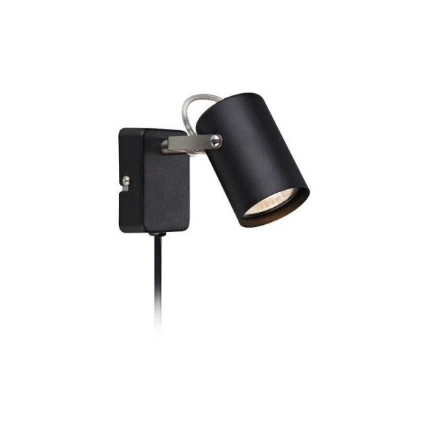 Lampada da parete nera Chiave - Markslöjd