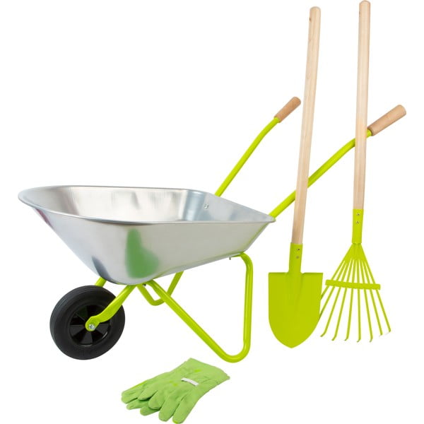 Set da giardinaggio per bambini con carriola - Legler-image-2