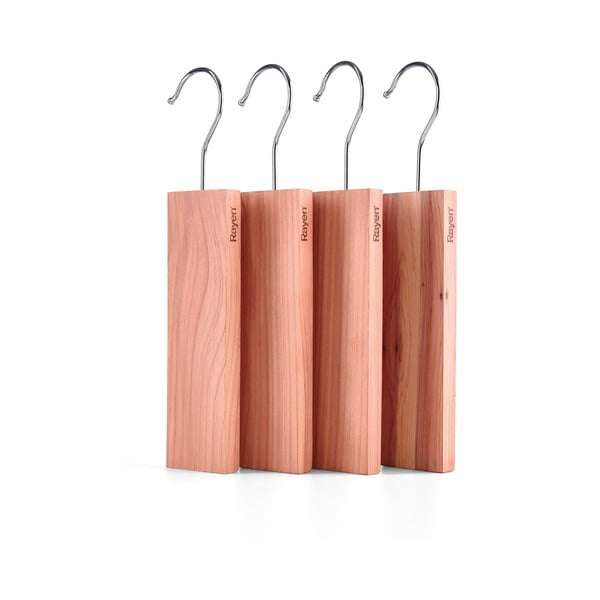 Antitarme 4 pezzi in legno di cedro in colore naturale - Rayen