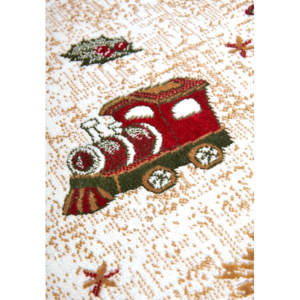 Tappeto rotondo rosso natalizio in misto cotone ø 160 cm Toy's Delight Red Christmas - Villeroy&Boch-image-4