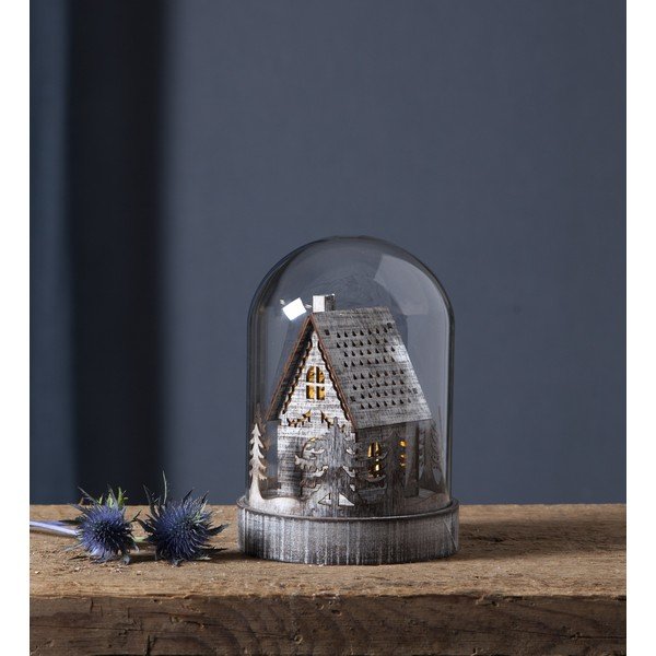 Decorazione luminosa marrone con motivo natalizio ø 12,5 cm Kupol - Star Trading-image-1