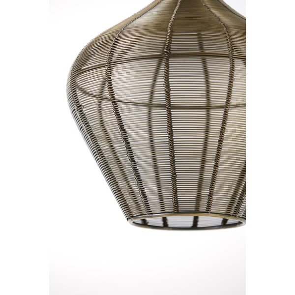 Lampadario color bronzo in metallo ø 27 cm Alvaro – Light & Living-image-3