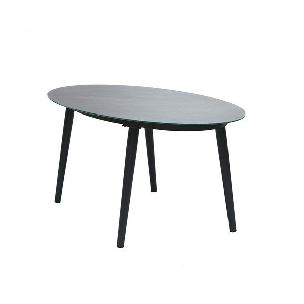 Set da pranzo da giardino in rattan grigio per 6 persone Concord - Rojaplast-image-4