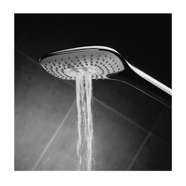 Soffione doccia da doccia in plastica argentato effetto lucido IdealRain Evo Jet - Ideal Standard-image-1