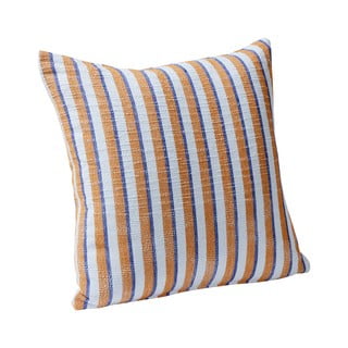 Cuscino in cotone blu-marrone Rita, 50 x 50 cm - Hübsch