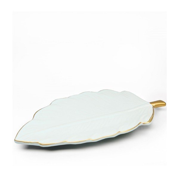 Vassoio decorativo in ceramica Leaf - Mioli Decor