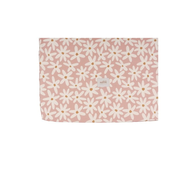 Lenzuolo per culla in cotone elasticizzato 60x120 cm Blush Daisies - Malomi Kids-image-1