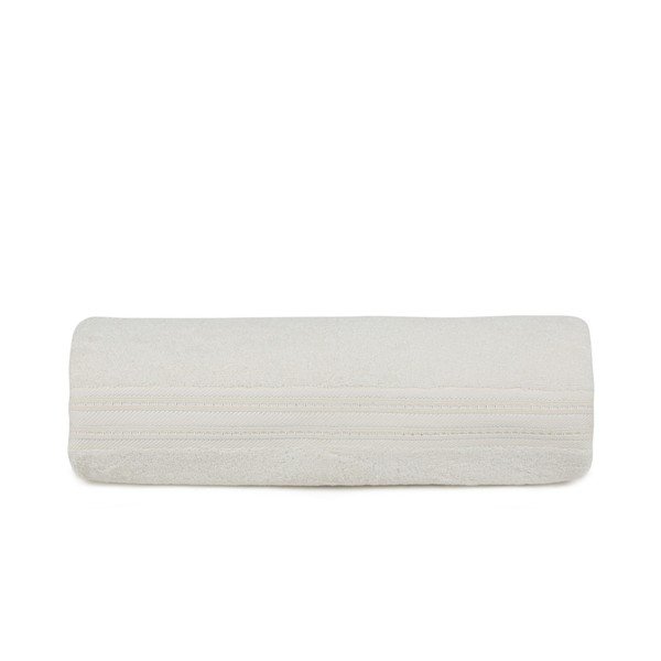 Asciugamano crema in cotone e fibra di bambù , 70 x 140 cm Lavinya - Foutastic