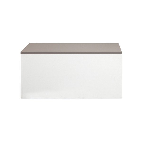 Cassettone bianco con coperchio grigio-marrone Cavaliere - Symbiosis-image-3