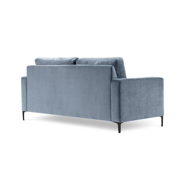 Divano in velluto azzurro, 158 cm Harmony - Kooko Home-image-3