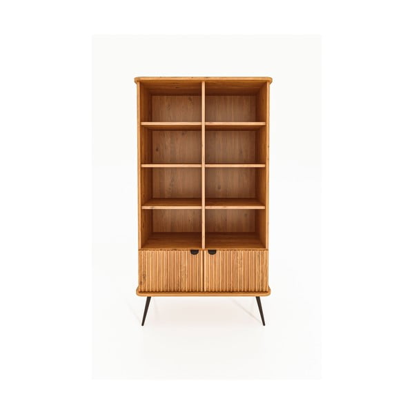 Libreria in legno di quercia in colore naturale 97x176 cm Kula - The Beds