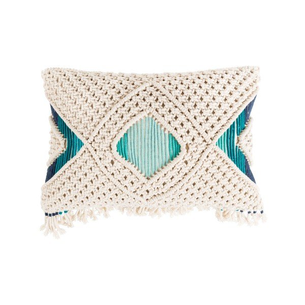 Cuscino crema con imbottitura Evi, 50 x 30 cm - Zuiver