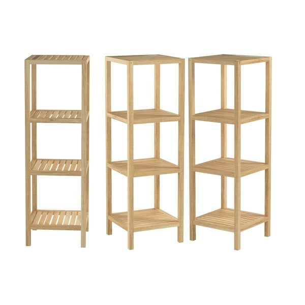 Scaffale da bagno in legno di noce 36x112 cm Norway - Wenko-image-2