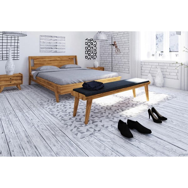 Panchina in rovere con seduta blu Retro - The Beds-image-3