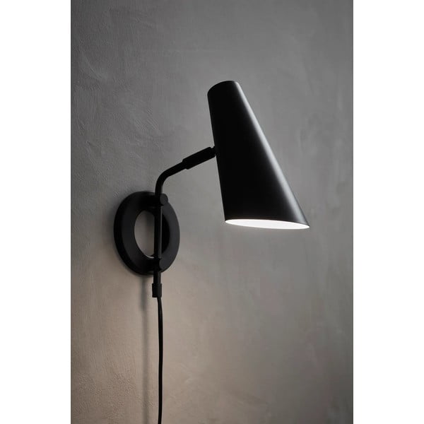 Lampada da parete nera con alimentazione a corrente ø 9,5 cm Cal – Markslöjd-image-1