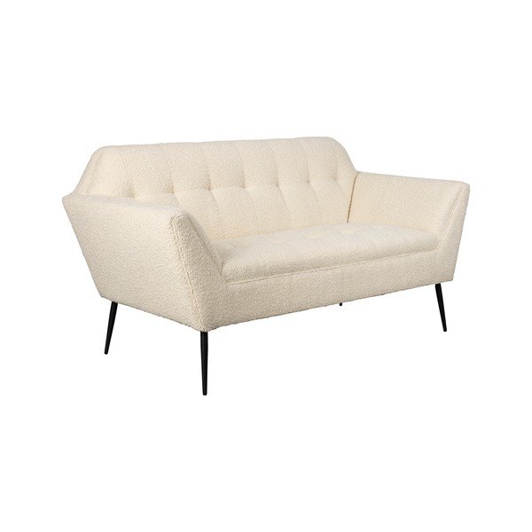 Divano bouclé crema 150 cm Kate - Dutchbone-image-2
