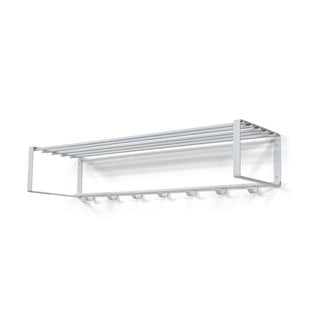 Appendiabiti da parete in metallo bianco con ripiano Rex - Spinder Design