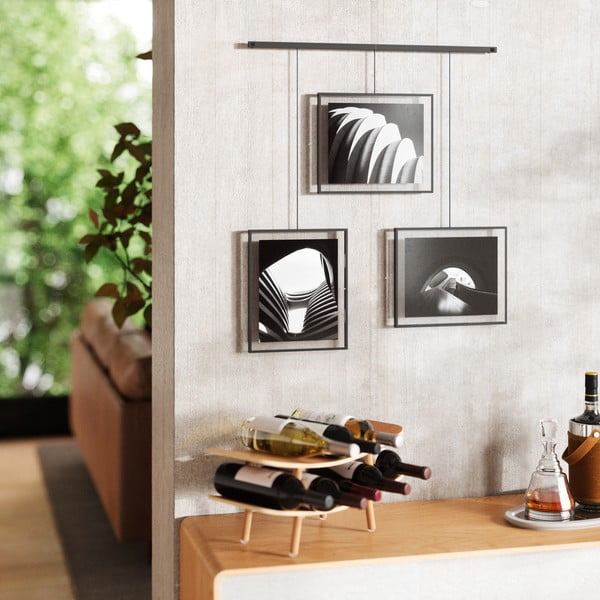 Cornici da parete in metallo nero in set di 3 pezzi 73x82 cm Exhibit - Umbra-image-1