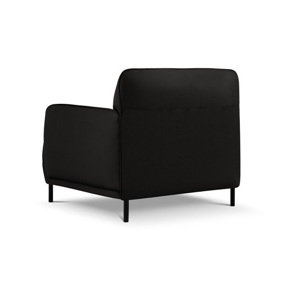 Poltrona in pelle nera Neso - Windsor & Co Sofas-image-2