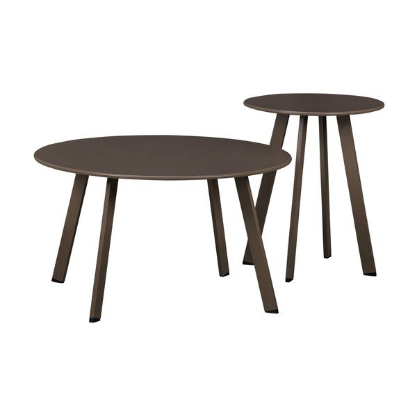 Tavolino da giardino rotondo in metallo ø 70 cm Fer – WOOOD-image-2