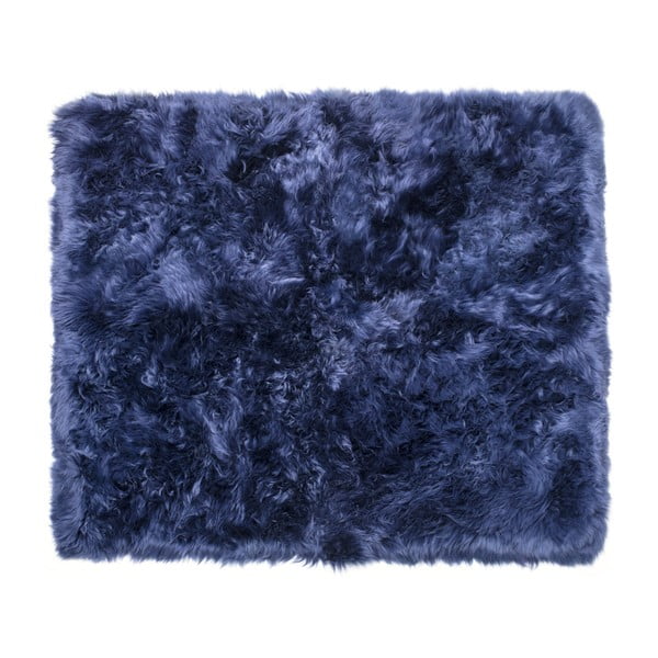 Tappeto in pelle di pecora blu scuro Pecora della Zelanda, 130 x 150 cm - Royal Dream